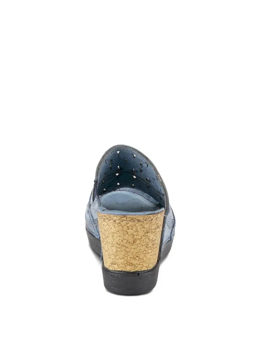 Женские босоножки-вьетнамки на танкетке FUSAWEDGE Spring Step — изображение 5 из 7, синий