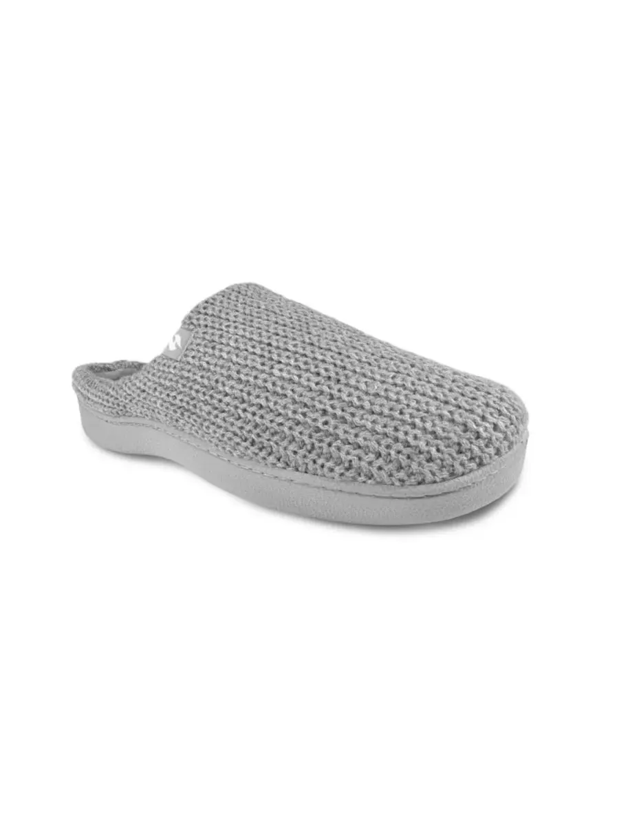 Женские вязаные тапочки Audrey в рубчик Heat Holders — изображение 1 из 5, серый
