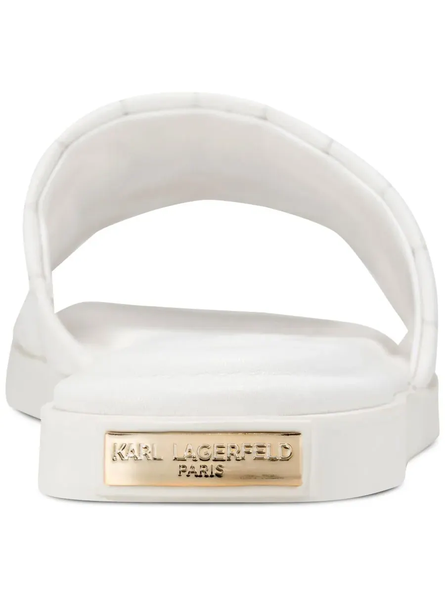 Женские сандалии-шлепанцы Carenza Macaron KARL LAGERFELD PARIS — изображение 3 из 5, яркий белый