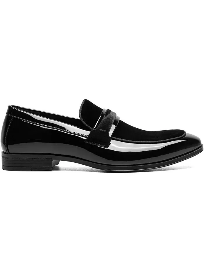 Мужские лоферы без шнуровки Spratley Moc Toe Saddle Stacy Adams — изображение 3 из 9, черный