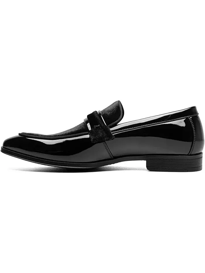 Мужские лоферы без шнуровки Spratley Moc Toe Saddle Stacy Adams — изображение 5 из 9, черный