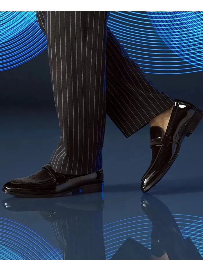 Мужские лоферы без шнуровки Spratley Moc Toe Saddle Stacy Adams — изображение 9 из 9, черный