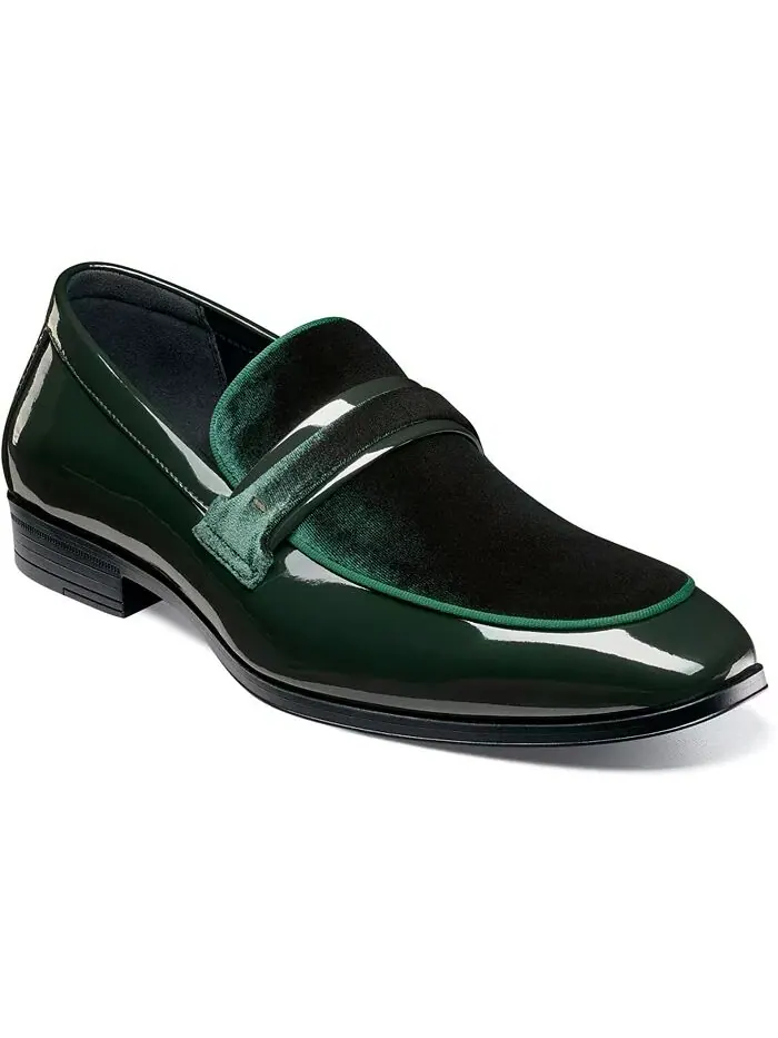 Мужские мокасины Spratley Moc Toe Saddle Slip On Stacy Adams — изображение 1 из 7, зеленый