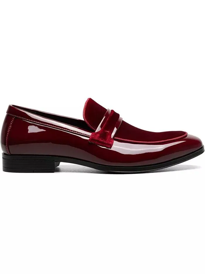 Мужские мокасины Spratley Moc Toe Saddle Slip On Stacy Adams — изображение 3 из 7, бордовый