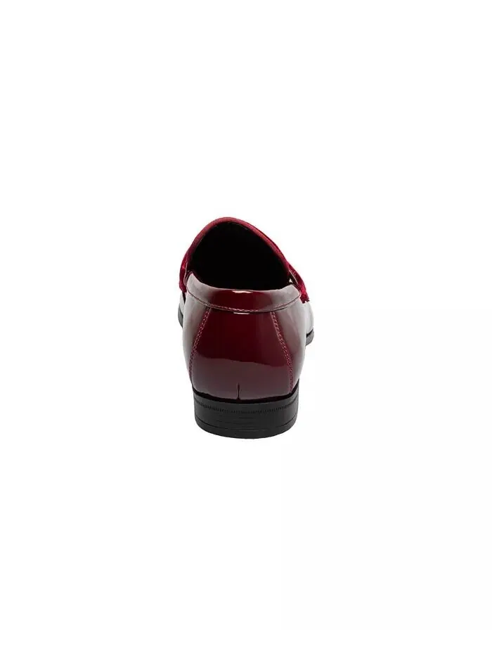 Мужские мокасины Spratley Moc Toe Saddle Slip On Stacy Adams — изображение 4 из 7, бордовый