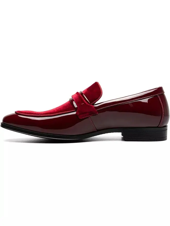 Мужские мокасины Spratley Moc Toe Saddle Slip On Stacy Adams — изображение 5 из 7, бордовый