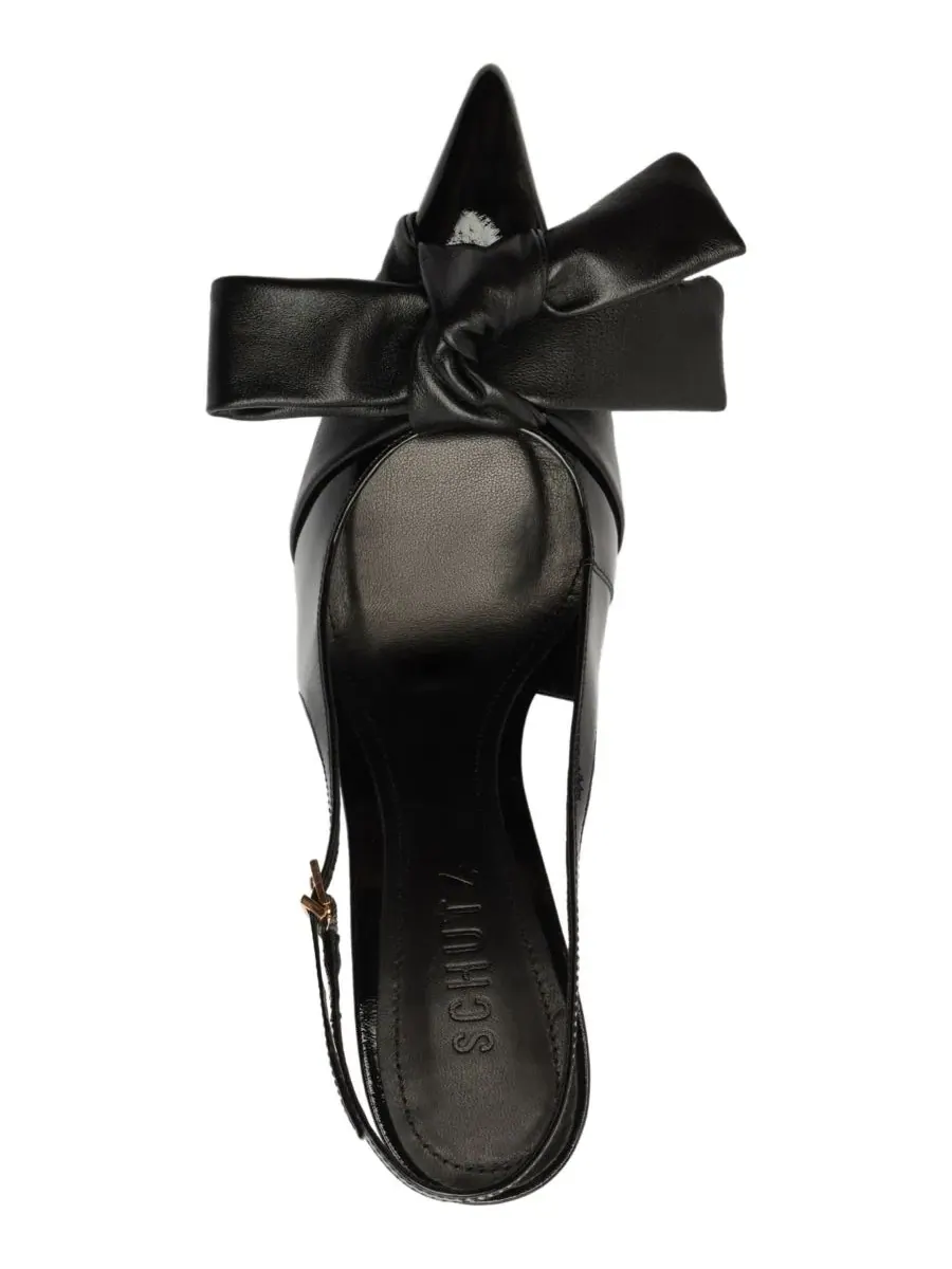 Туфли-лодочки Liora Bow Slingback Pumps Schutz — изображение 4 из 13, черный