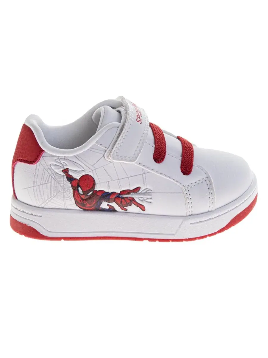 Кроссовки детские с принтом Spider-Man, модель Web-Slinger Sneakers Spider-Man — изображение 2 из 7, белый красный