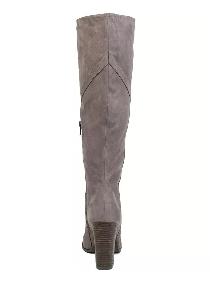 Женские сапоги Kyllie Wide Calf Journee Collection — изображение 9 из 21, бежевый
