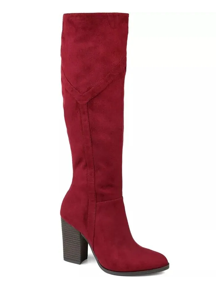Женские сапоги Kyllie Wide Calf Journee Collection — изображение 12 из 21, бежевый