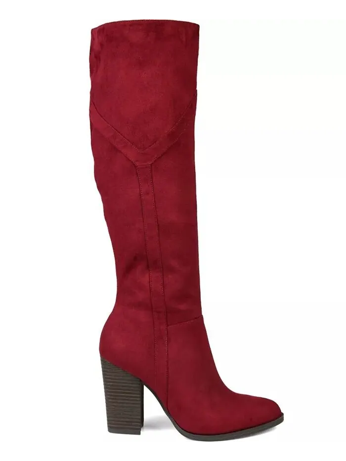 Женские сапоги Kyllie Wide Calf Journee Collection — изображение 13 из 21, бежевый