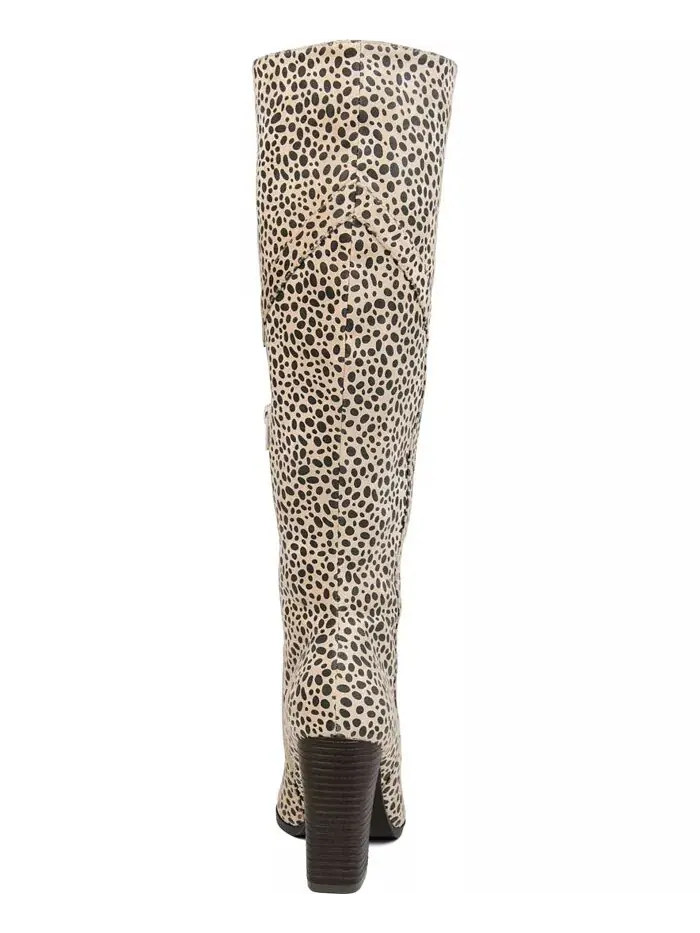 Женские сапоги Kyllie Wide Calf Journee Collection — изображение 3 из 21, бежевый