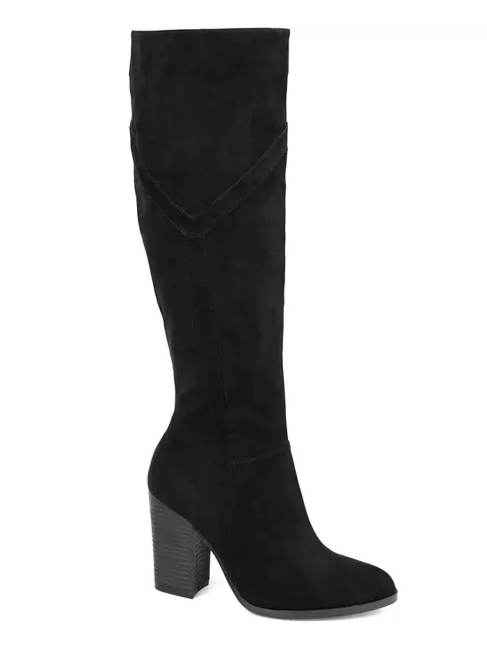 Женские сапоги Kyllie Wide Calf Journee Collection — изображение 17 из 21, бежевый