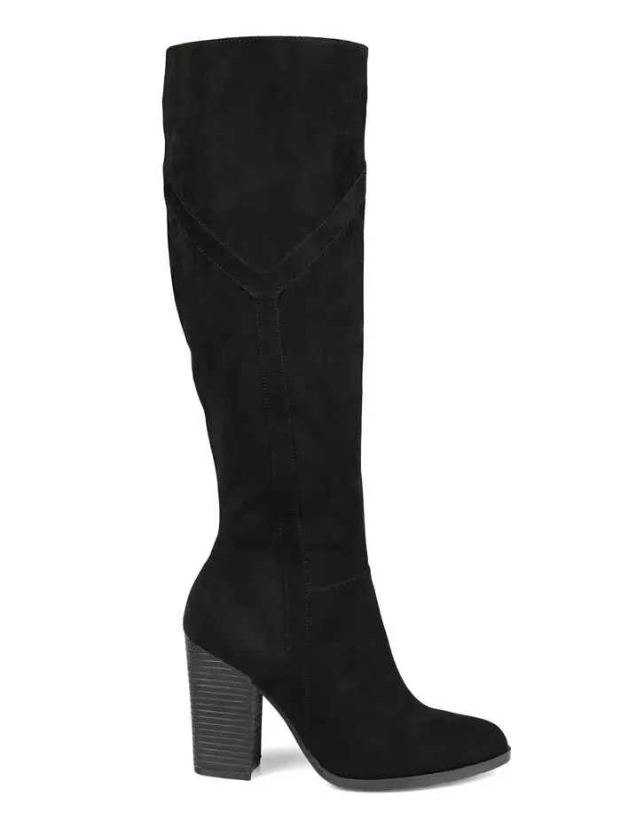 Женские сапоги Kyllie Wide Calf Journee Collection — изображение 18 из 21, бежевый