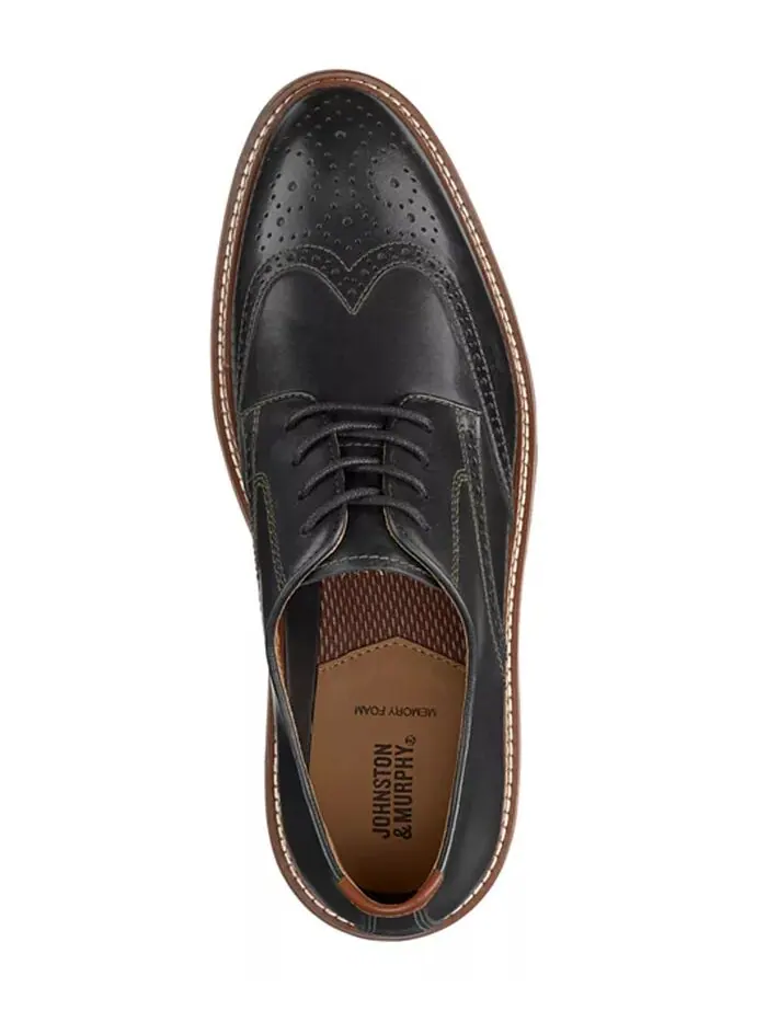 Мужские туфли Upton Wingtip Johnston & Murphy — изображение 4 из 5, черный