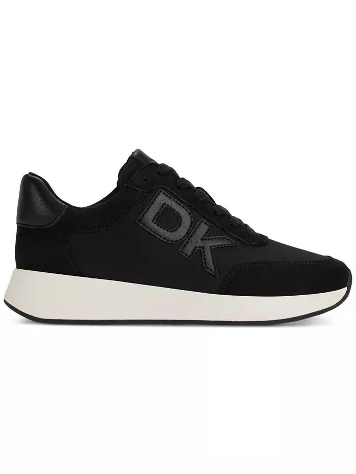 Спортивные кроссовки на шнуровке с аппликацией логотипа Oaks DKNY — изображение 6 из 9, кость