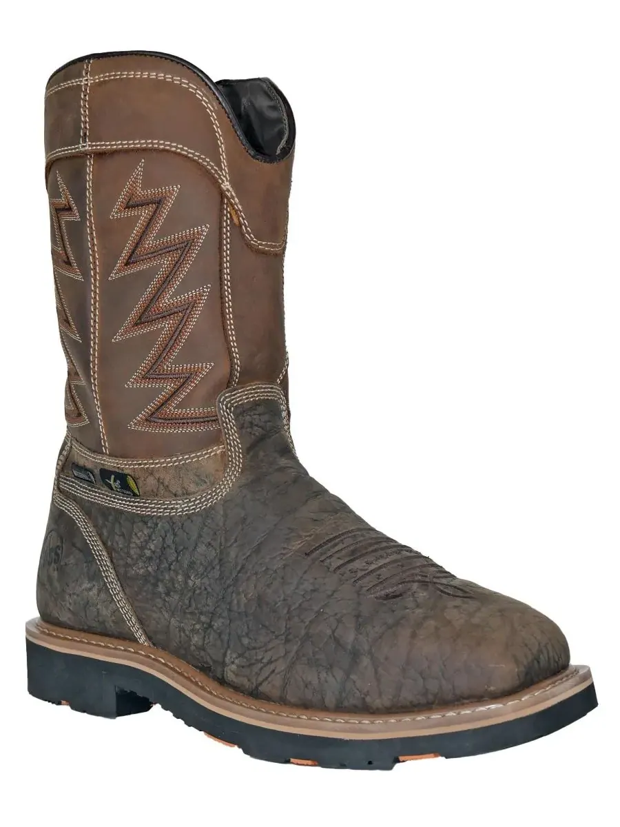 Мужские рабочие ботинки HOSS Fracker с композитным защитным носком Hoss Boot Company — изображение 1 из 6, коричневый