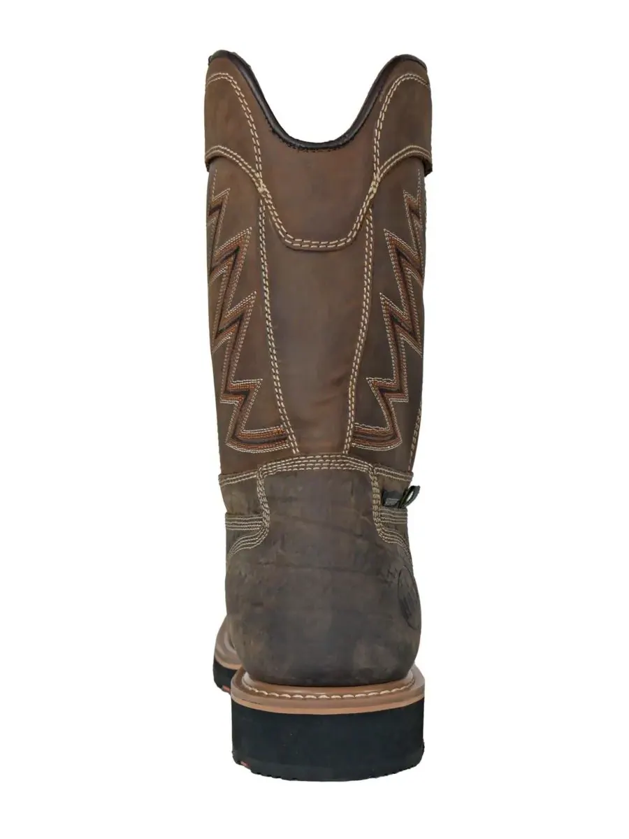 Мужские рабочие ботинки HOSS Fracker с композитным защитным носком Hoss Boot Company — изображение 3 из 6, коричневый