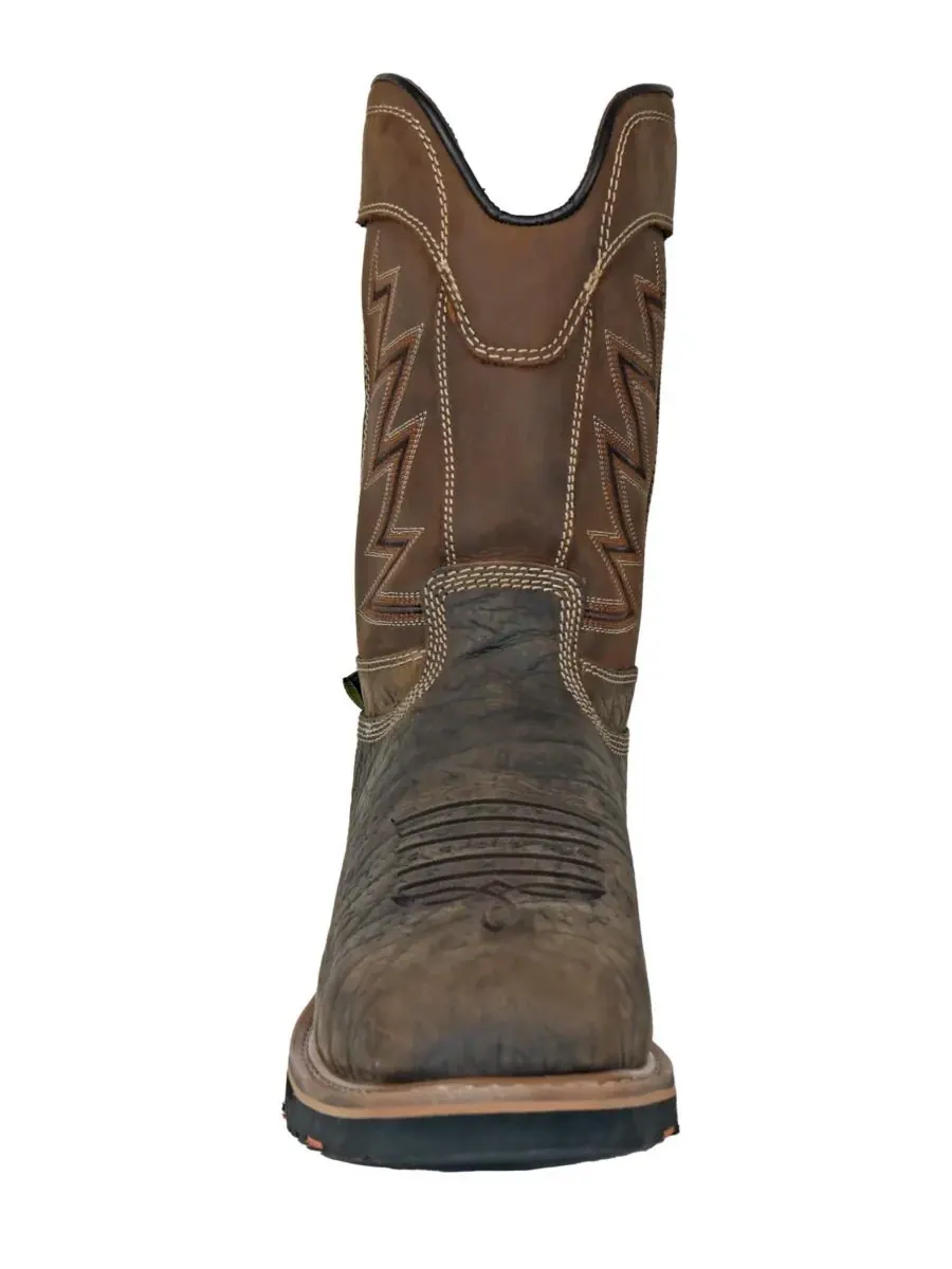 Мужские рабочие ботинки HOSS Fracker с композитным защитным носком Hoss Boot Company — изображение 4 из 6, коричневый