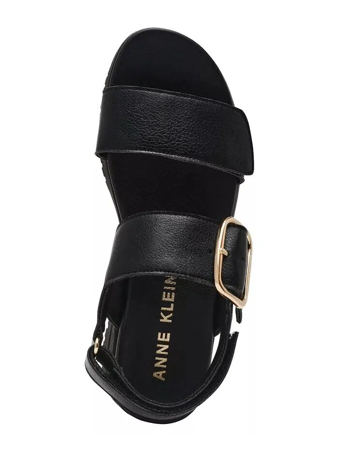 Женские спортивные сандалии Evanti с пряжкой и двумя ремешками Anne Klein — изображение 4 из 10, черный