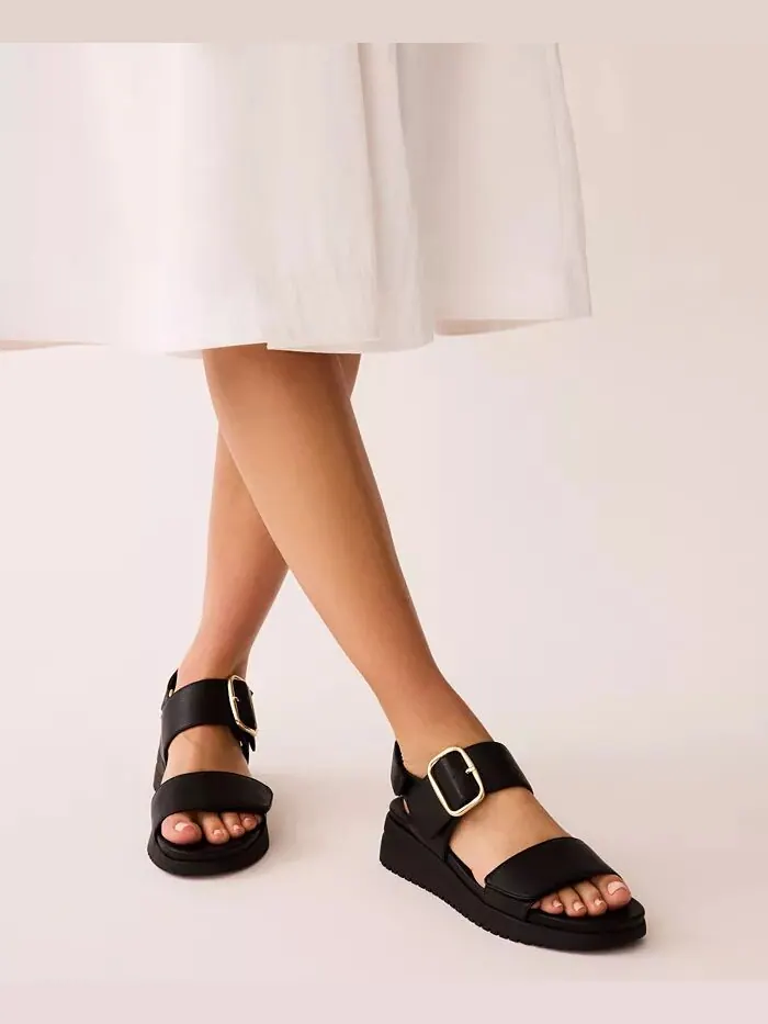 Женские спортивные сандалии Evanti с пряжкой и двумя ремешками Anne Klein — изображение 10 из 10, черный