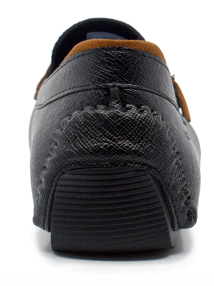 Мужские лоферы для вождения Dover Slip On Akademiks — изображение 3 из 7, черный