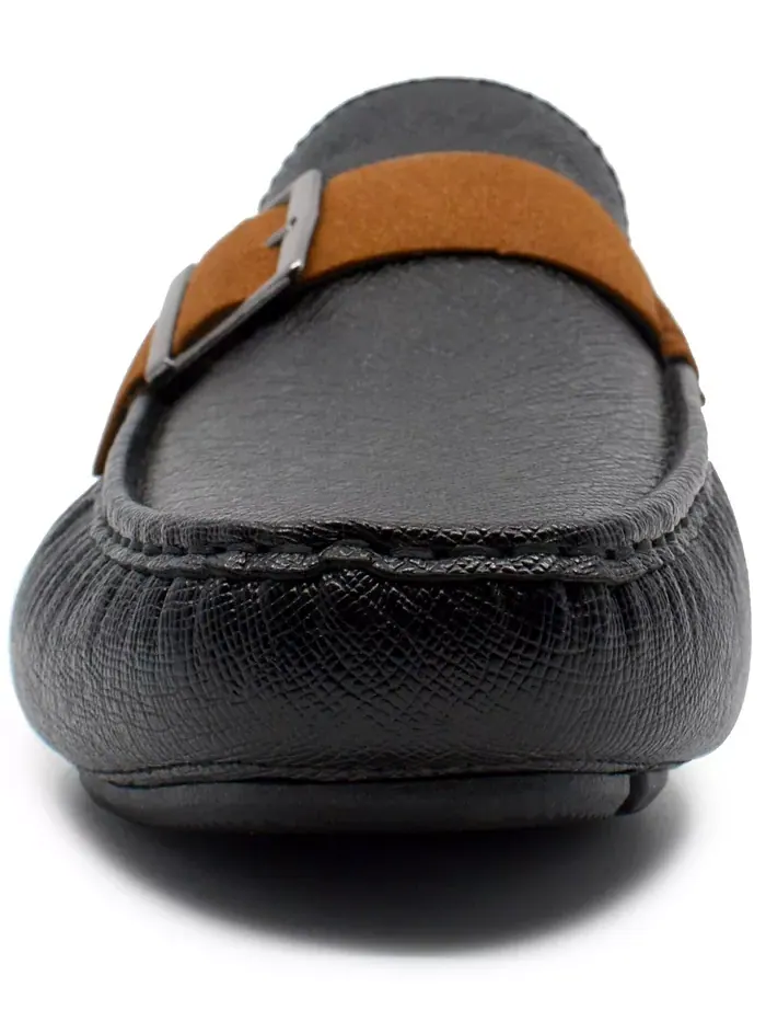 Мужские лоферы для вождения Dover Slip On Akademiks — изображение 6 из 7, черный