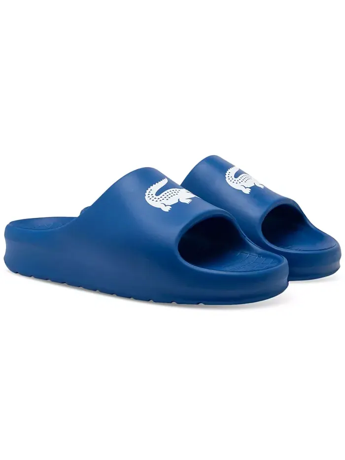 Мужские сандалии Serve Slide 2.0 Lacoste — изображение 1 из 6, синий/белый