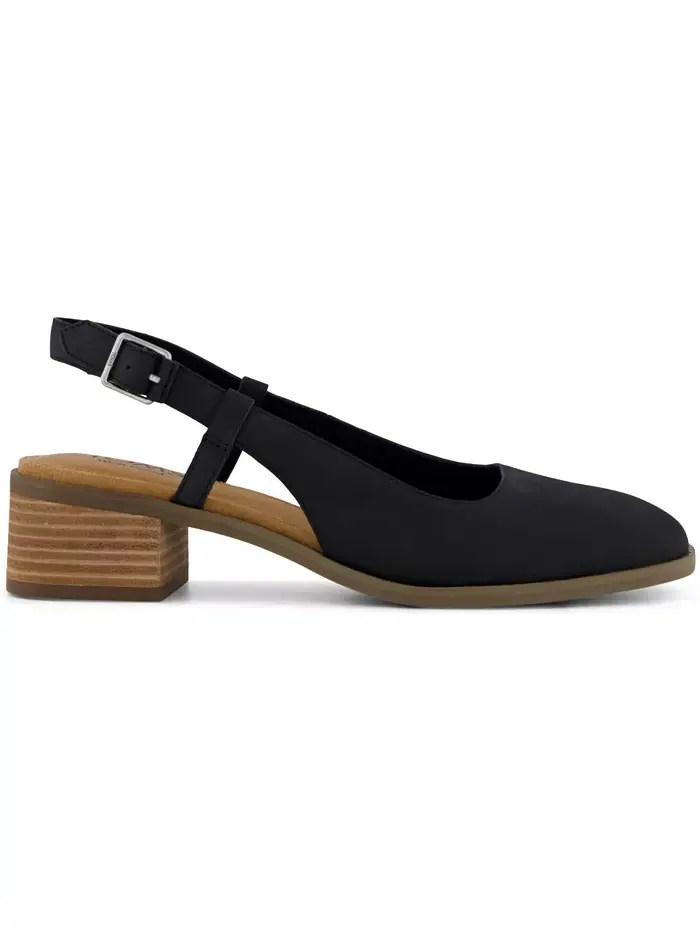 Женские сандалии Jaclyn на блоке с открытой пяткой TOMS — изображение 2 из 5, черный