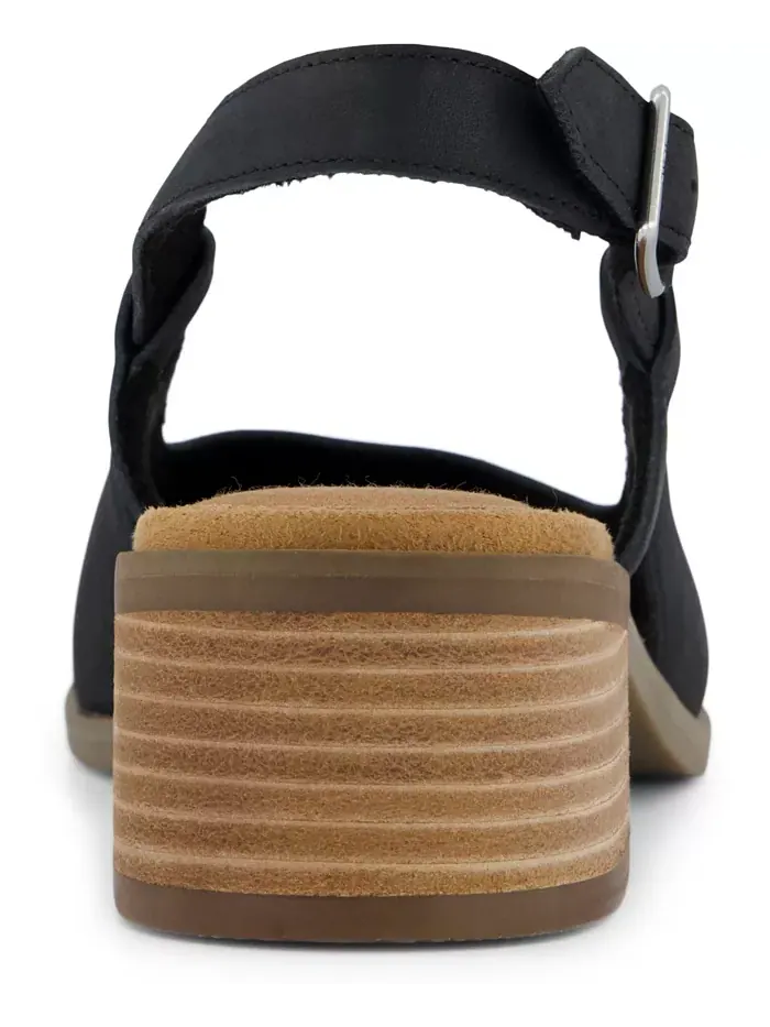 Женские сандалии Jaclyn на блоке с открытой пяткой TOMS — изображение 3 из 5, черный