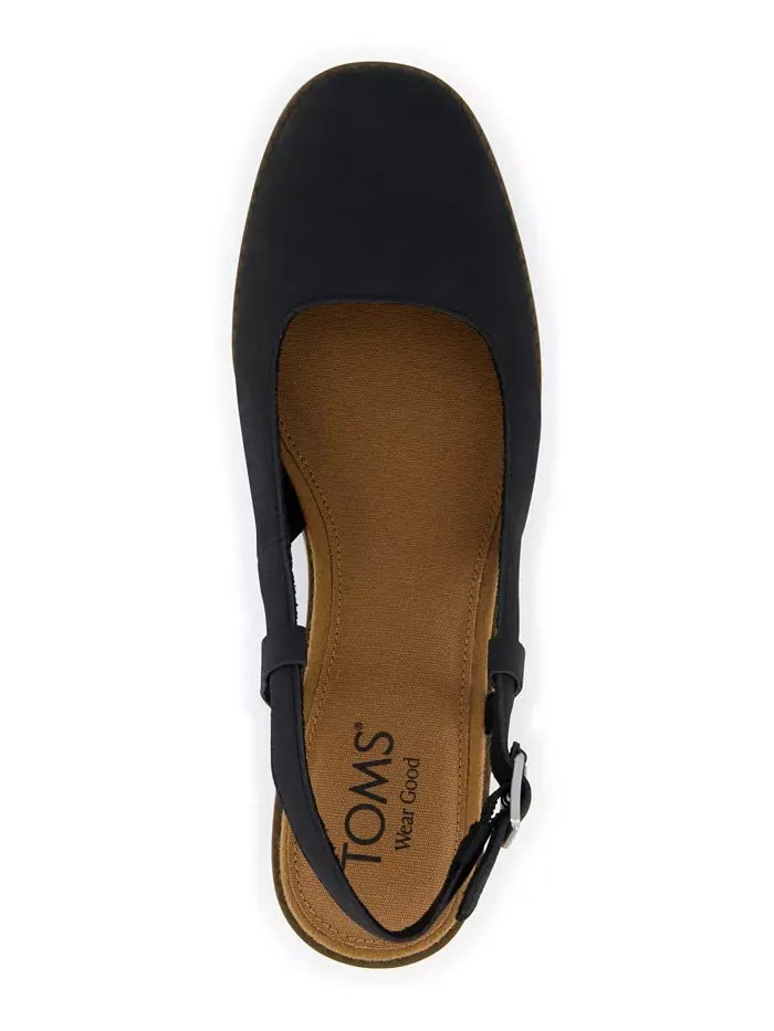 Женские сандалии Jaclyn на блоке с открытой пяткой TOMS — изображение 4 из 5, черный