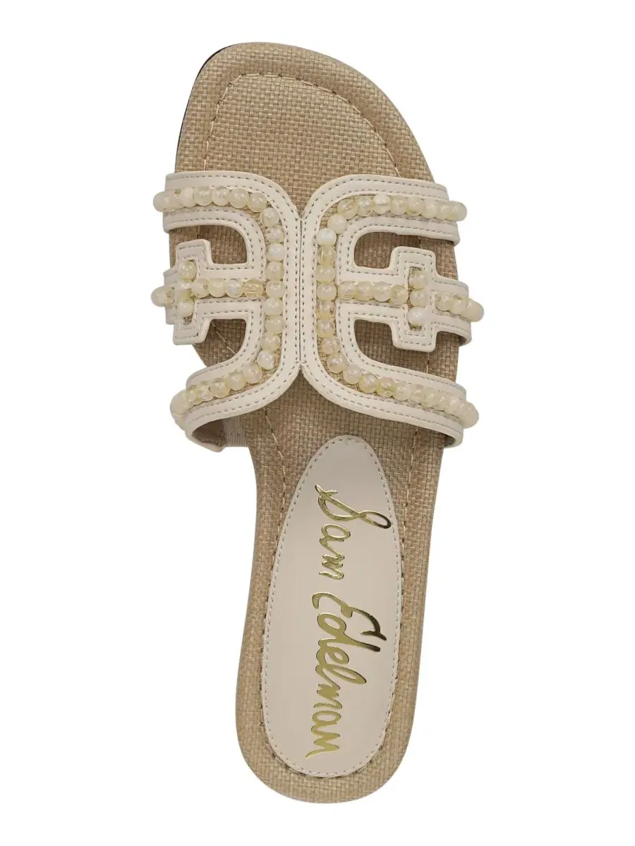 Женские сандалии Bay Tide Slide Sam Edelman, светло-миндальный/слоновый — изображение 4 из 5, светлый/слоновая кость