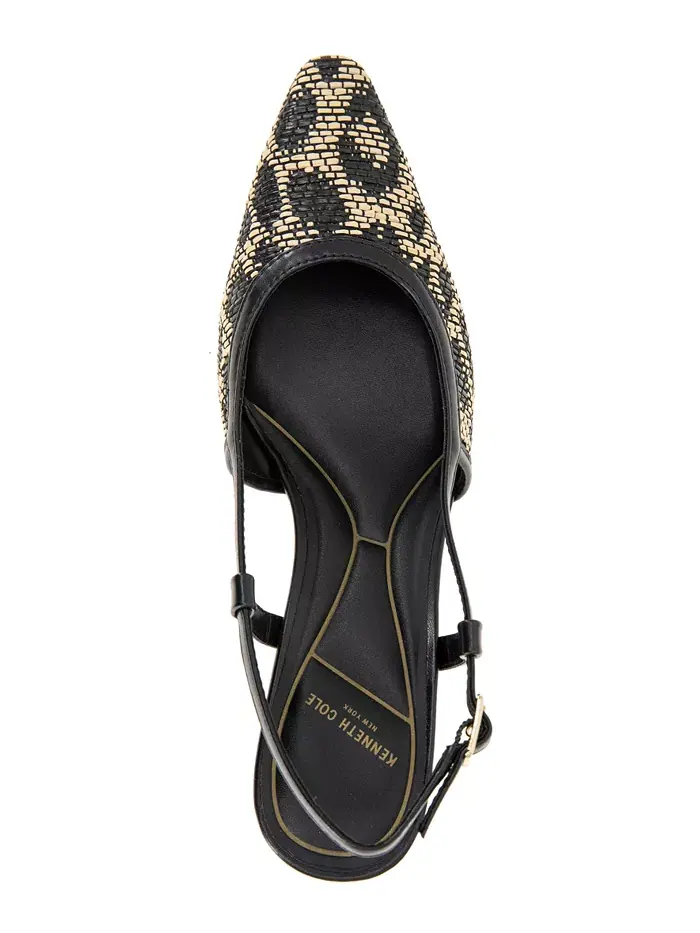 Женские туфли-лодочки Martha на низком каблуке Kenneth Cole New York — изображение 4 из 8, натуральный черный