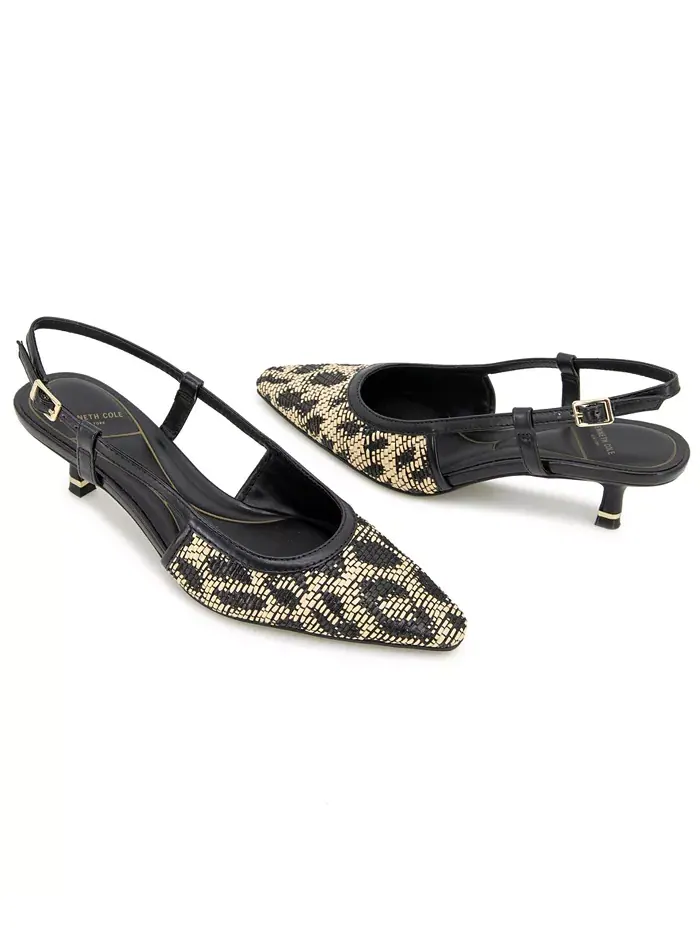 Женские туфли-лодочки Martha на низком каблуке Kenneth Cole New York — изображение 8 из 8, натуральный черный