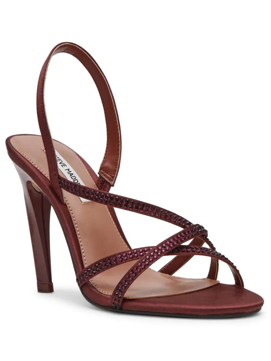 Босоножки на каблуке с пайетками Tamarose-R Steve Madden, Mocha Rhinestone — изображение 1 из 6