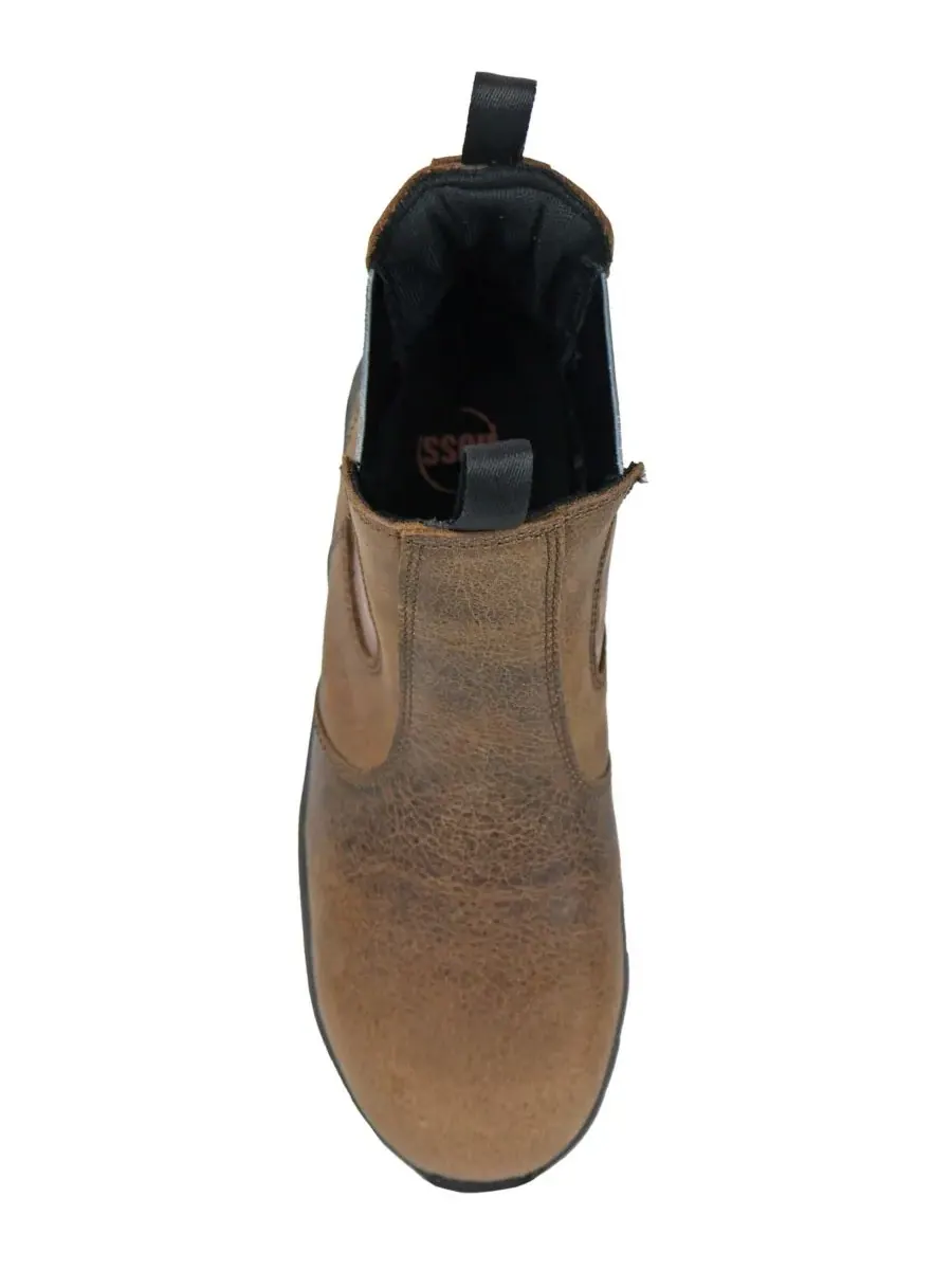 Мужские рабочие ботинки Old Glory с потертым композитным носком Hoss Boot Company — изображение 5 из 6, коричневый