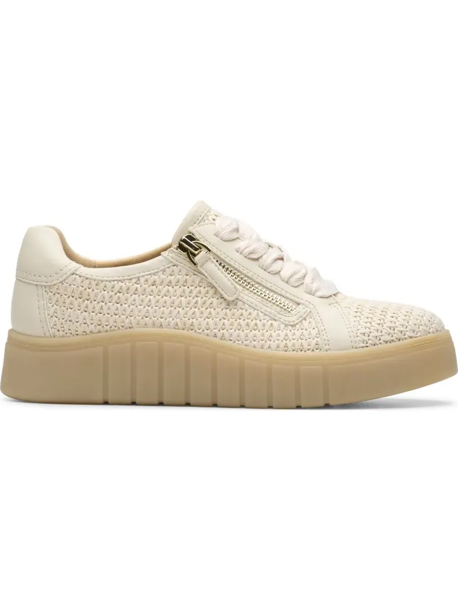 Кроссовки женские Clarks Mykah Joyfull на шнуровке, текстильные — изображение 2 из 6, натуральный