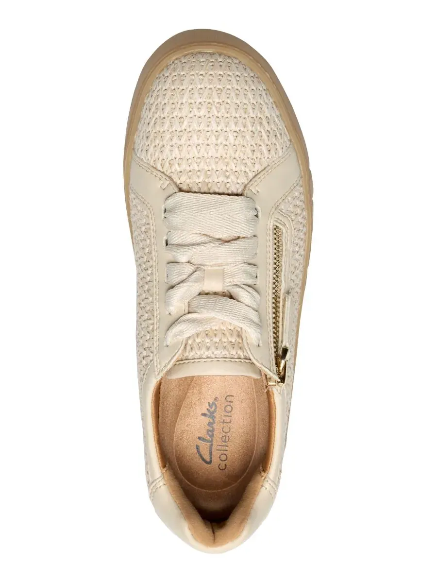 Кроссовки женские Clarks Mykah Joyfull на шнуровке, текстильные — изображение 4 из 6, натуральный