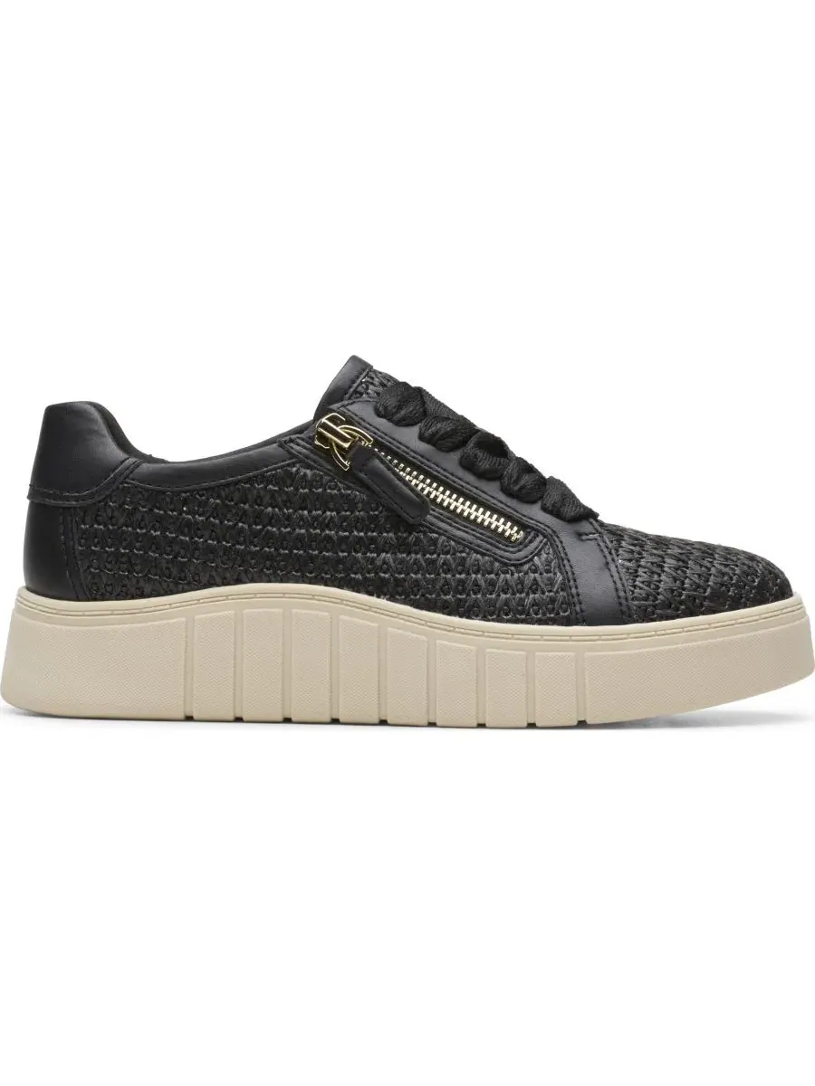 Кроссовки женские Clarks Mykah Joyfull на шнуровке — изображение 2 из 6, черный