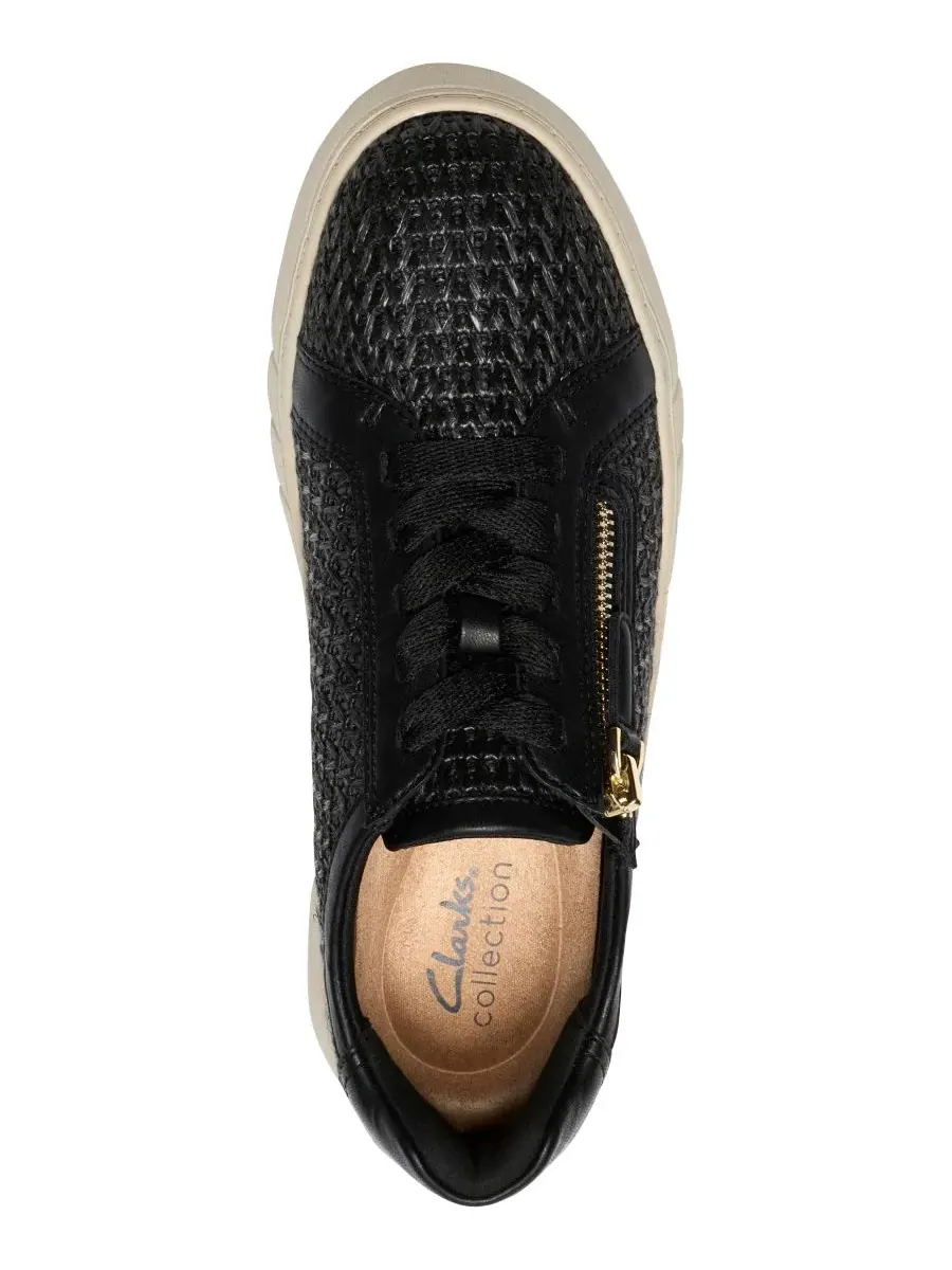 Кроссовки женские Clarks Mykah Joyfull на шнуровке — изображение 4 из 6, черный