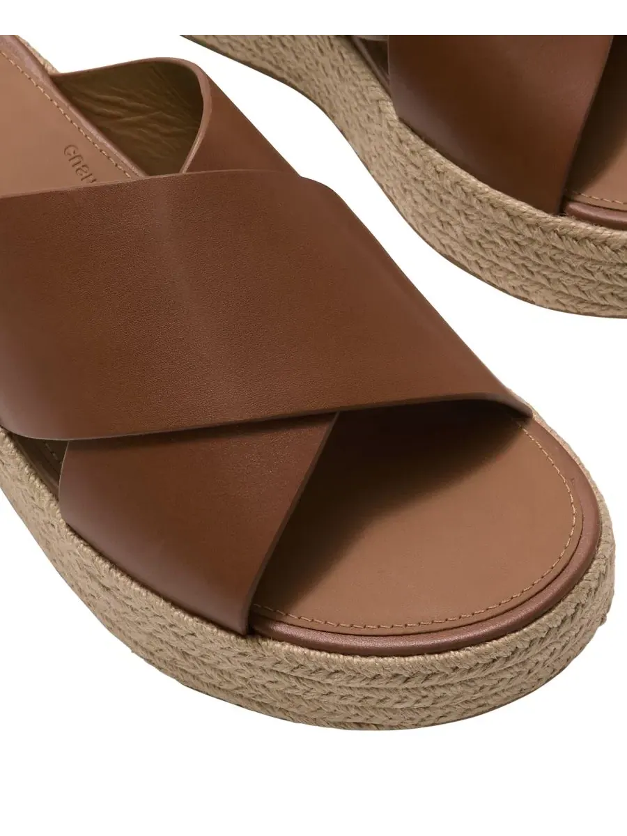 Женские сандалии-эспадрильи на танкетке на платформе FitFlop — изображение 4 из 6, глубокий бежевый