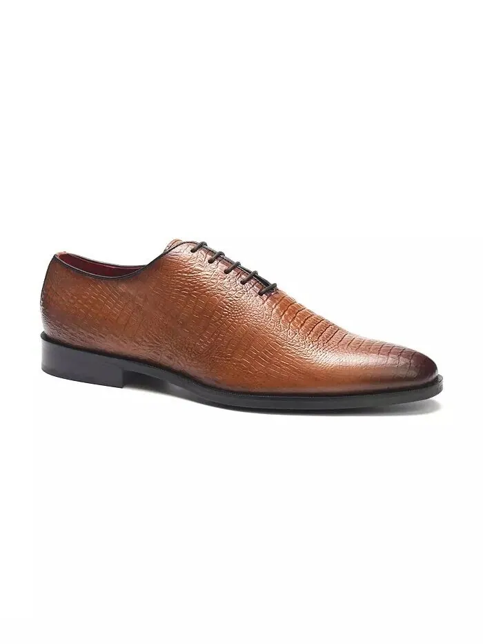 Мужские туфли Pedro Wholecut Oxford Carlos by Carlos Santana — изображение 1 из 9, бежевый