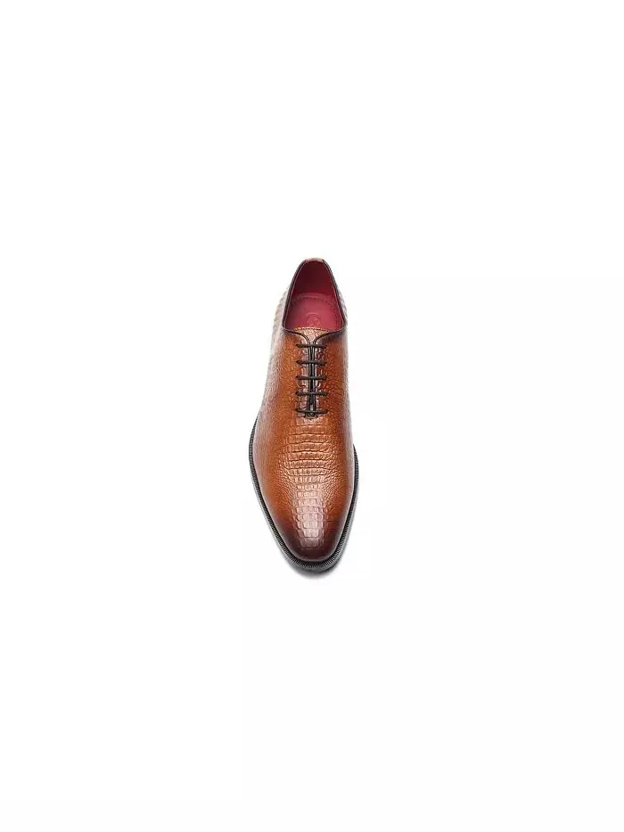 Мужские туфли Pedro Wholecut Oxford Carlos by Carlos Santana — изображение 3 из 9, бежевый