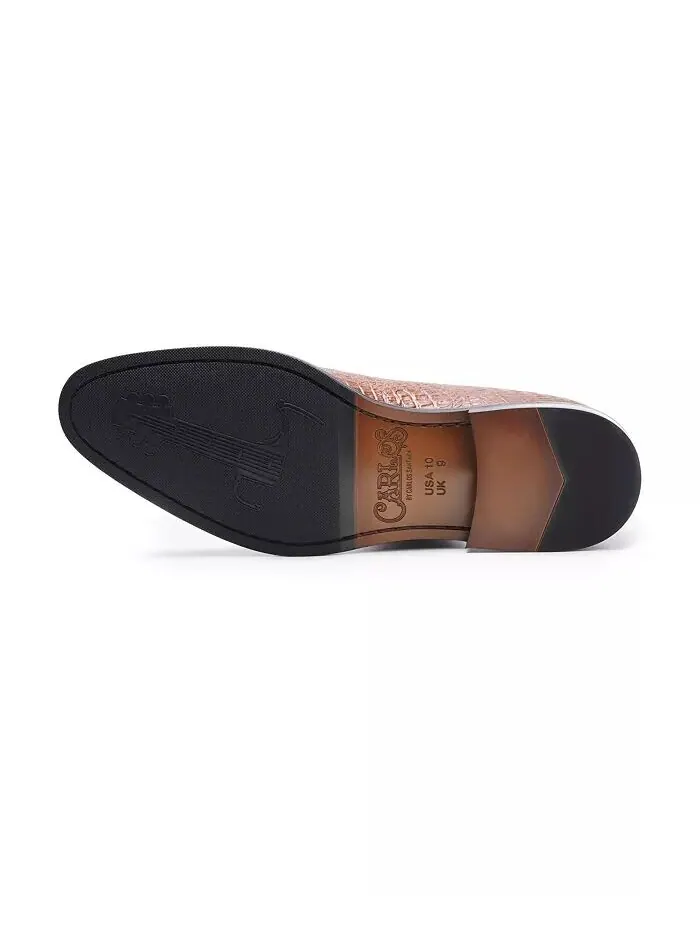 Мужские туфли Pedro Wholecut Oxford Carlos by Carlos Santana — изображение 5 из 9, бежевый
