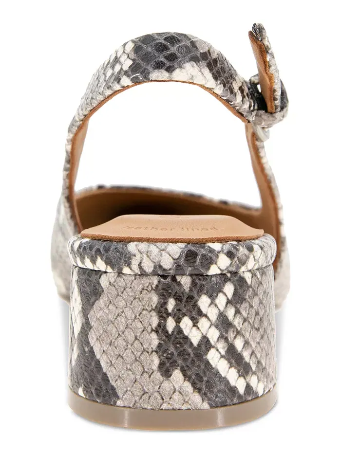 Женские туфли Georgia Slingback на блочном каблуке Gentle Souls — изображение 3 из 5, черный белый