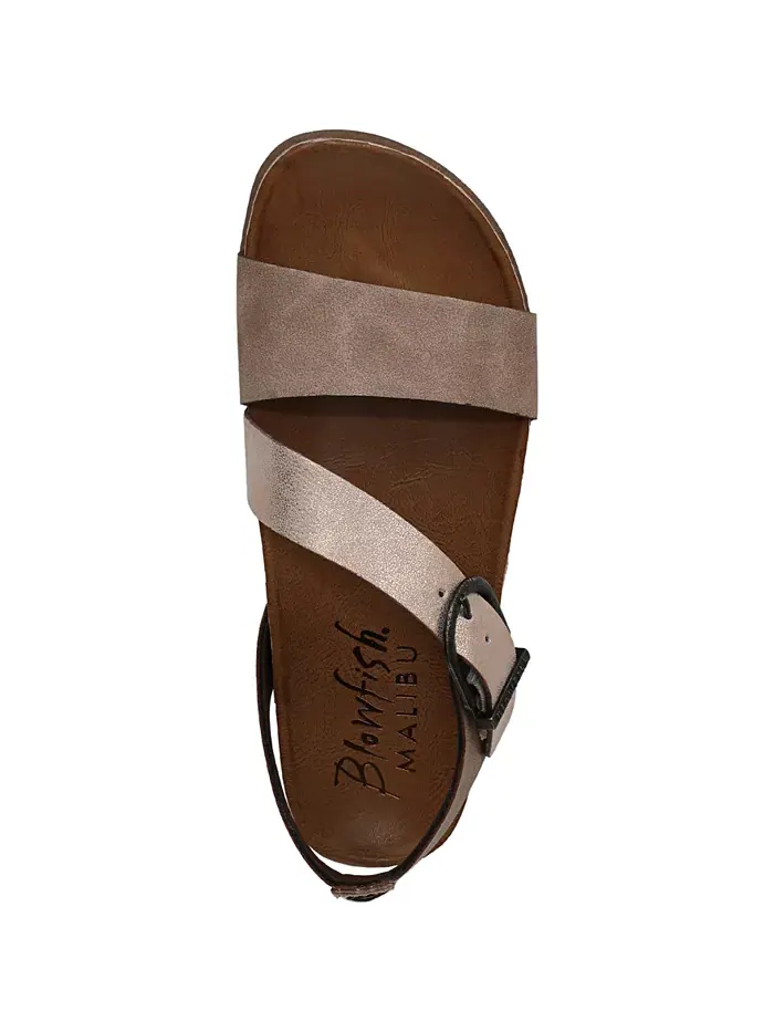 Женские сандалии Lance Strappy на платформе с открытым носком Blowfish Malibu — изображение 4 из 5, коричневый