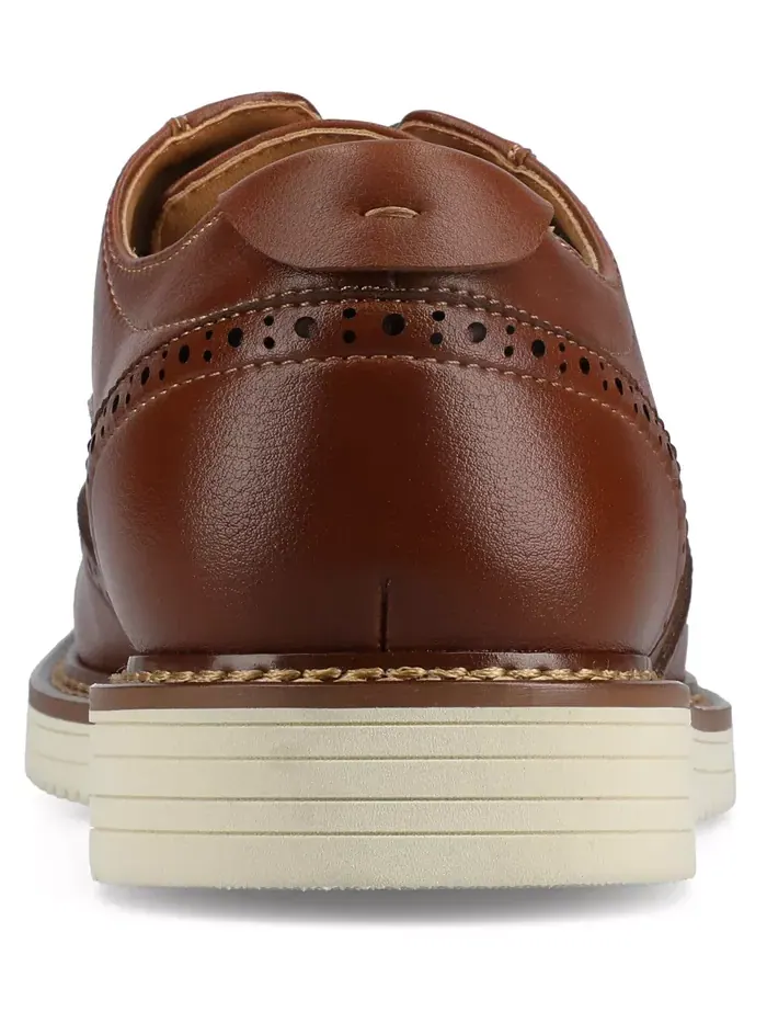 Мужские классические туфли Lorenzo Comfort Wingtip Vance Co. — изображение 3 из 5, коричневый