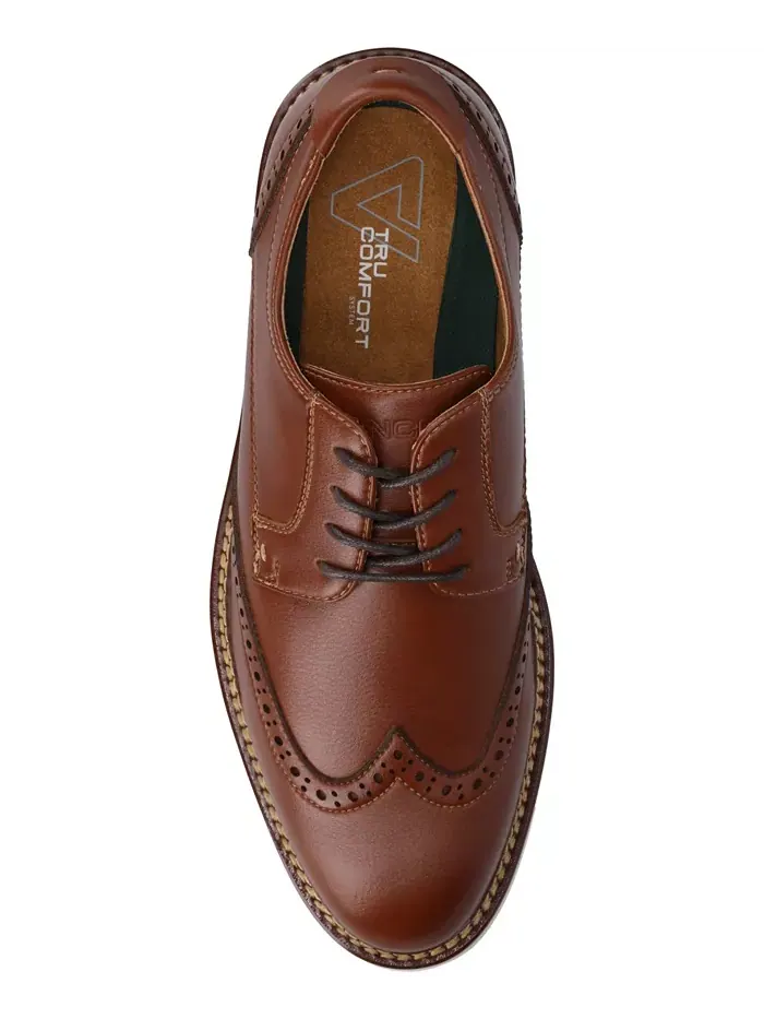 Мужские классические туфли Lorenzo Comfort Wingtip Vance Co. — изображение 4 из 5, коричневый
