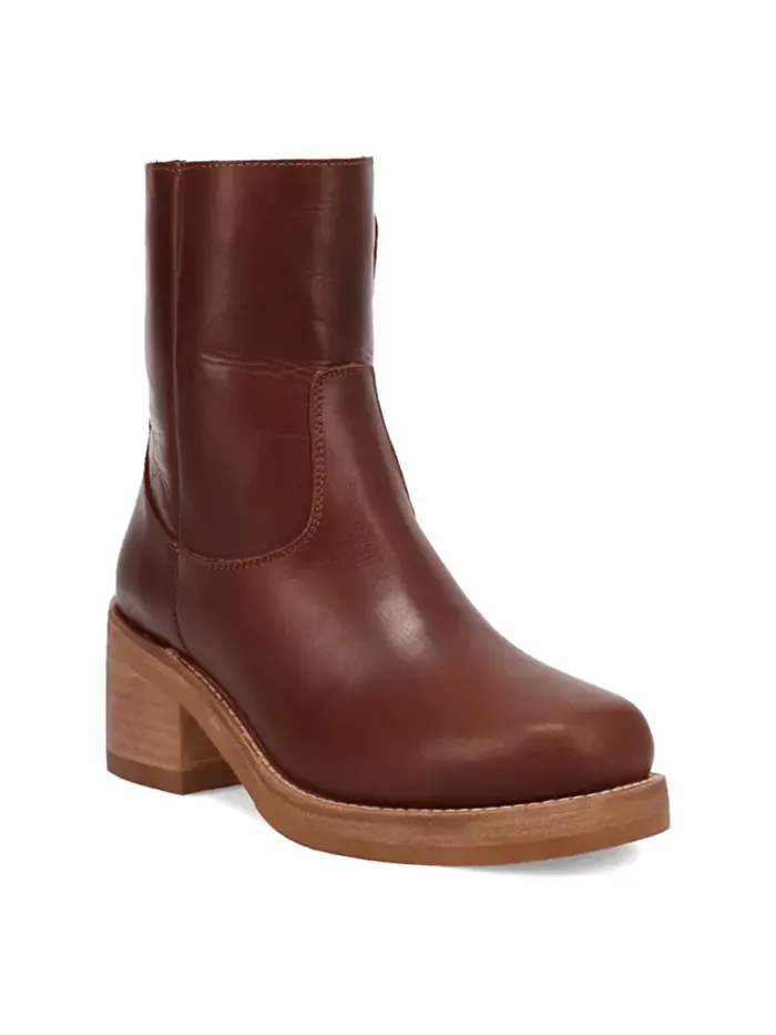 Женские ботинки Roxy Leather Bootie Dingo — изображение 1 из 7, коричневый