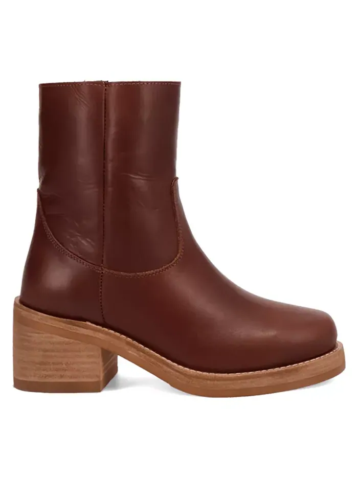 Женские ботинки Roxy Leather Bootie Dingo — изображение 7 из 7, коричневый